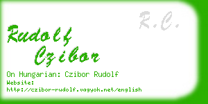 rudolf czibor business card